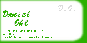 daniel ohl business card