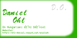 daniel ohl business card